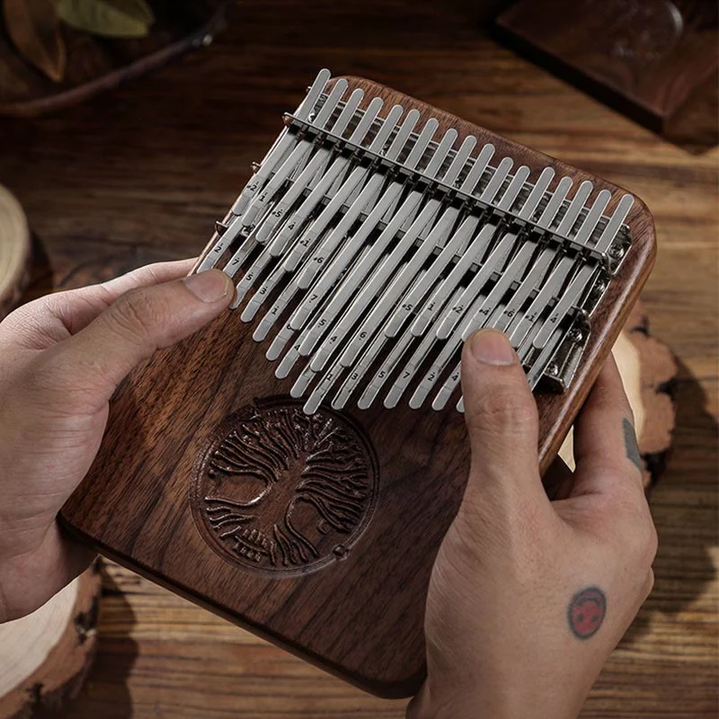 Kalimba 34 tasti pianoforte a pollice albero della vita design portatile dito marimba pianoforte - Image 6