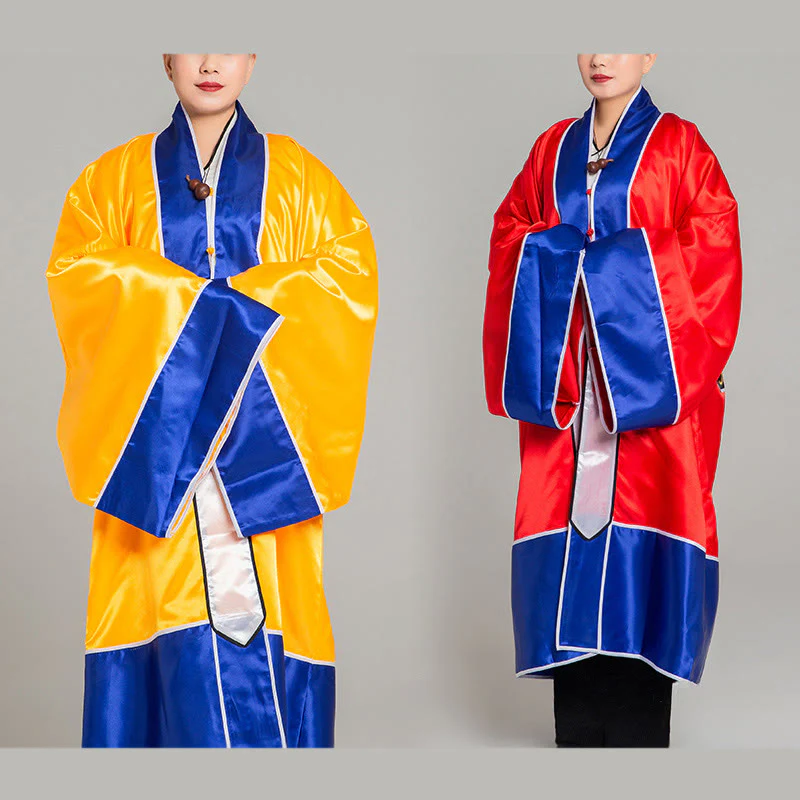 Kimono unisex con maniche lunghe e larghe, ricamo a gru Wudang, motivo Buddha Stones, per cerimonia Qigong Tai Chi. - Image 19