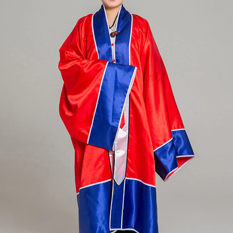 Kimono unisex con maniche lunghe e larghe, ricamo a gru Wudang, motivo Buddha Stones, per cerimonia Qigong Tai Chi. - Image 6