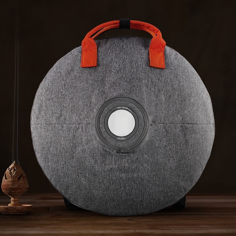 Kit di percussioni per la meditazione di consapevolezza, tamburo in acciaio con lingua in pietre Buddha Stones, 15 note, 14 pollici - Image 7