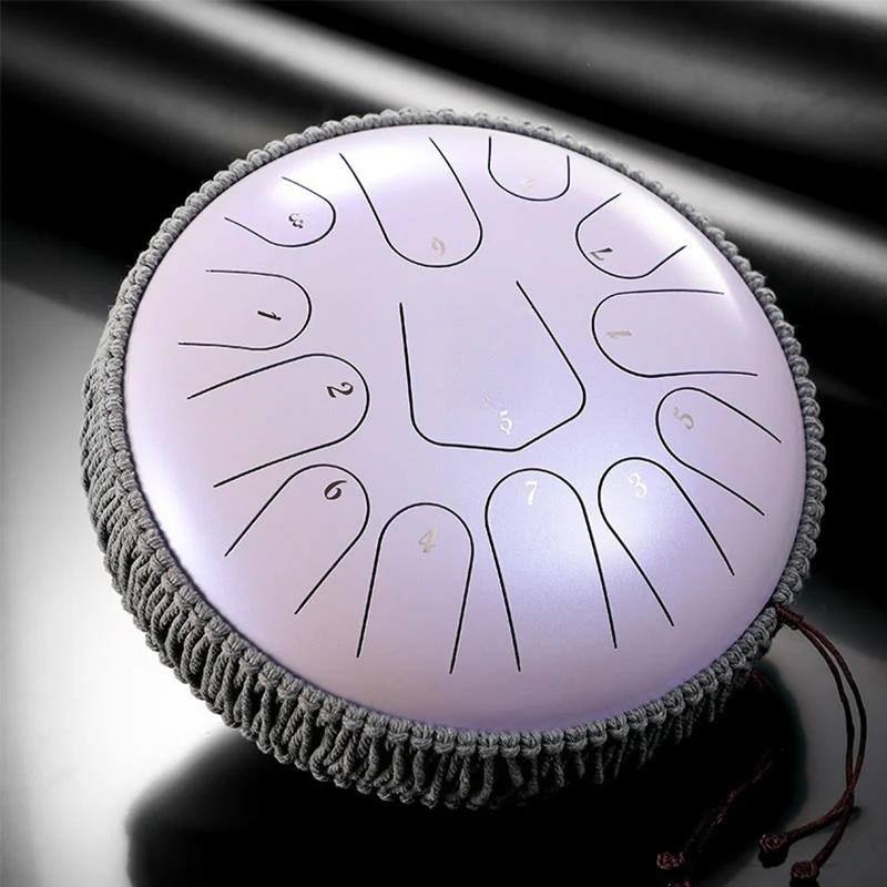 Kit di percussioni per meditazione con tamburo in acciaio Buddha Stones, 13 note, 12 pollici - Image 6