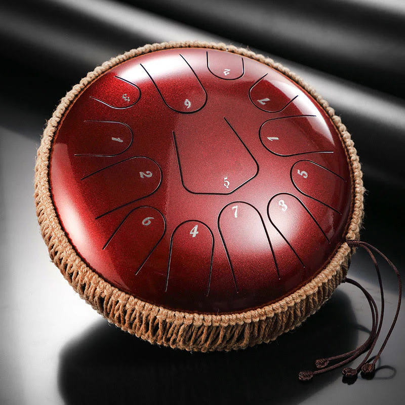 Kit di percussioni per meditazione con tamburo in acciaio Buddha Stones, 13 note, 12 pollici - Image 8