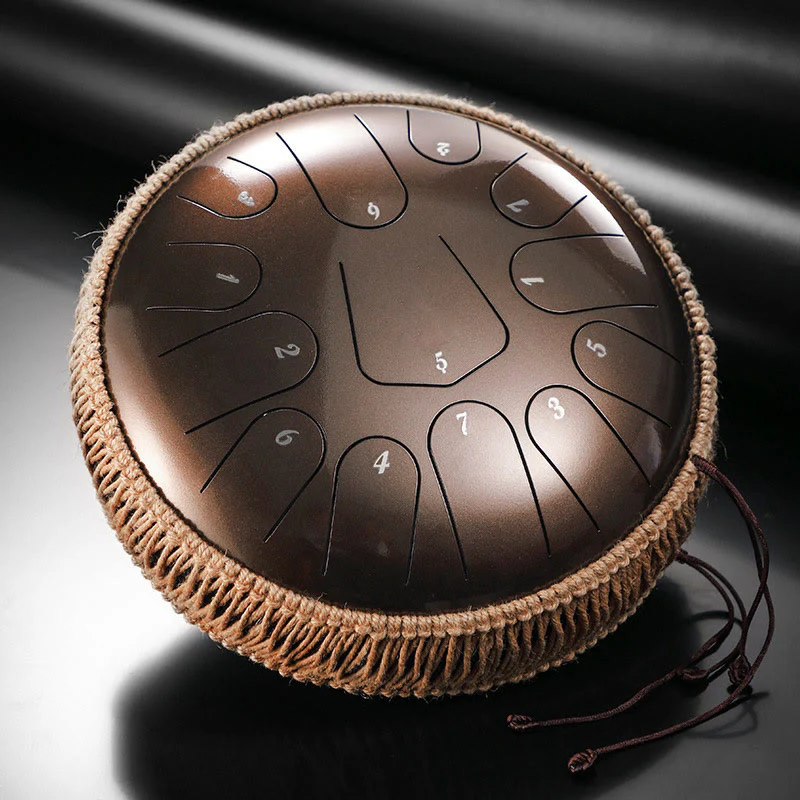 Kit di percussioni per meditazione con tamburo in acciaio Buddha Stones, 13 note, 12 pollici - Image 9