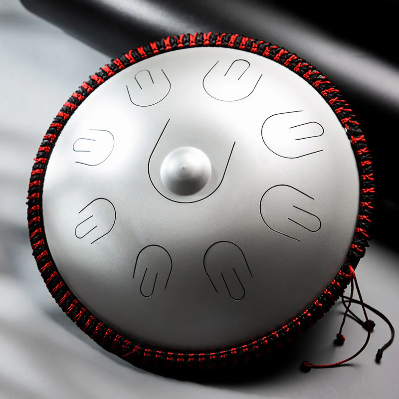 Kit per meditazione yoga con tamburo in acciaio Buddha Stones, 9 note, strumento handpan da 15 pollici - Image 9