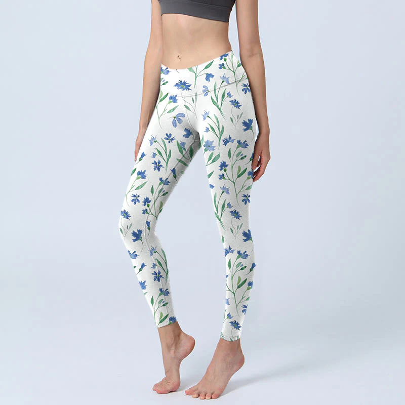 Leggings da palestra con stampa a motivo di Buddha Stones, pantaloni da yoga da donna
