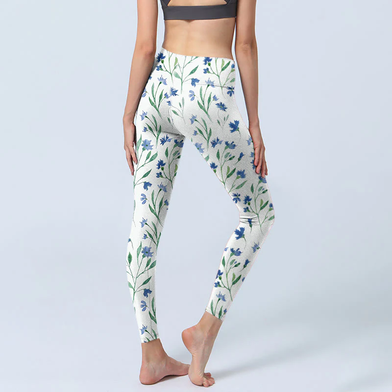 Leggings da palestra con stampa a motivo di Buddha Stones, pantaloni da yoga da donna - Image 5