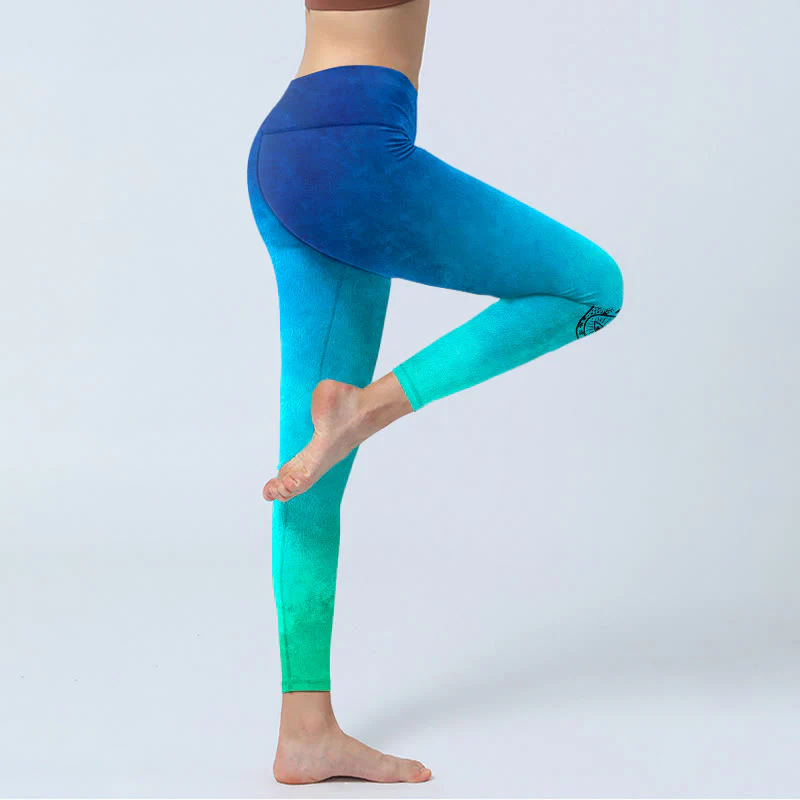 Leggings da palestra con stampa Buddha Stones Hamsa Hand, pantaloni da yoga da donna - Image 5