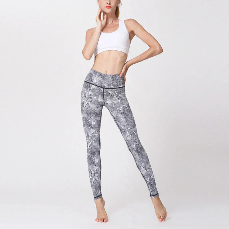 Leggings sportivi da fitness con stampa di Buddha Stones, pantaloni da yoga da donna - Image 10