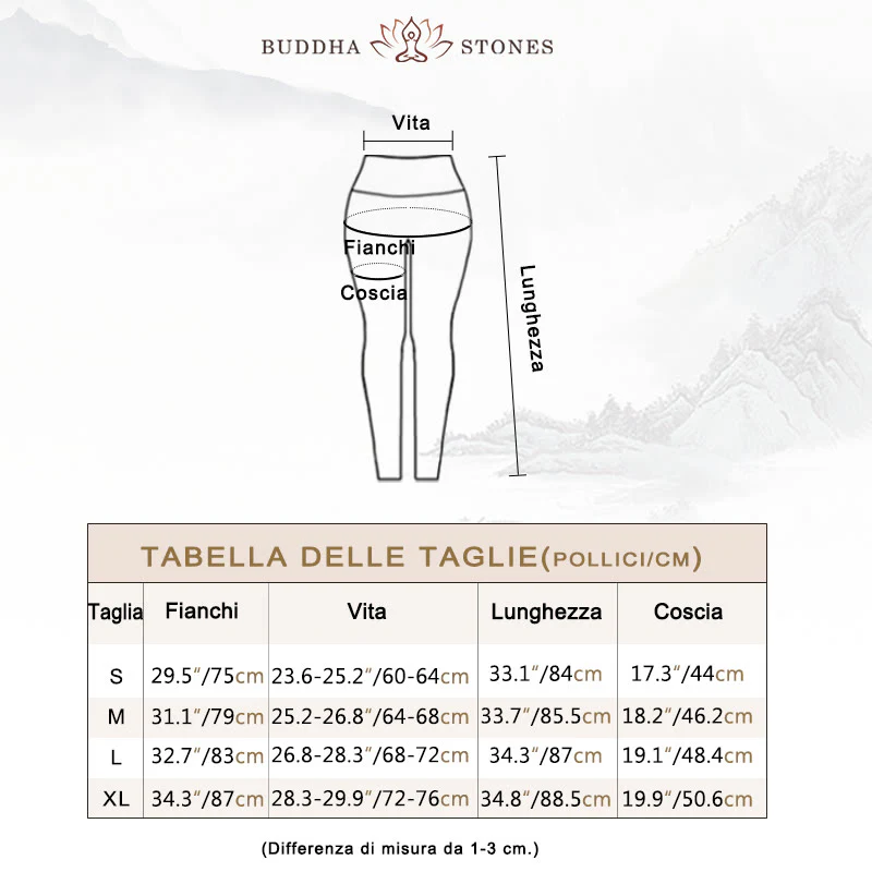 Leggings sportivi da fitness con stampa di foglie semplici Buddha Stones, pantaloni da yoga da donna - Image 6