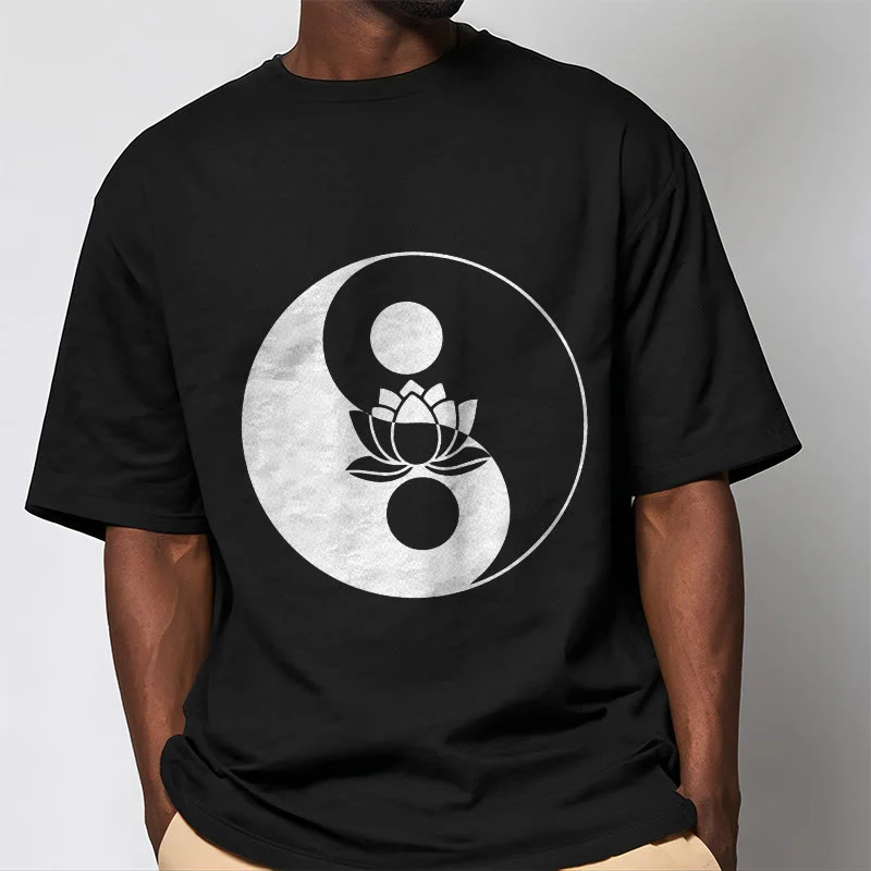Maglietta Buddha Stones fiore di loto Yin Yang - Image 6