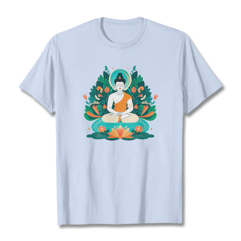 Maglietta Buddha Stones Fiore Erba Loto Bodhisattva - Image 18