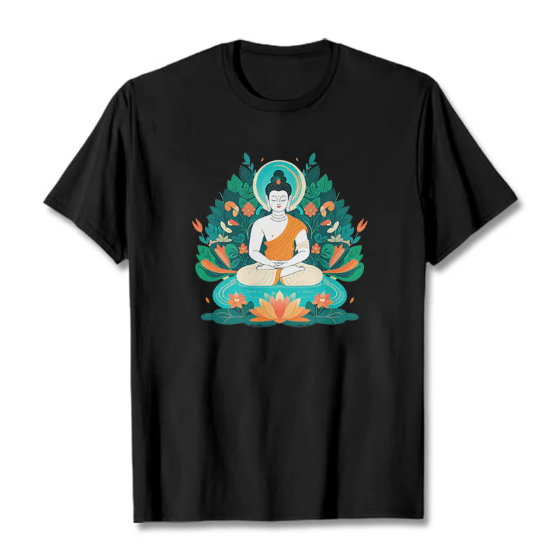 Maglietta Buddha Stones Fiore Erba Loto Bodhisattva - Image 6