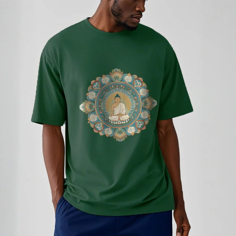 Maglietta Buddha Stones Mandala Flower Buddha Tee - Image 13