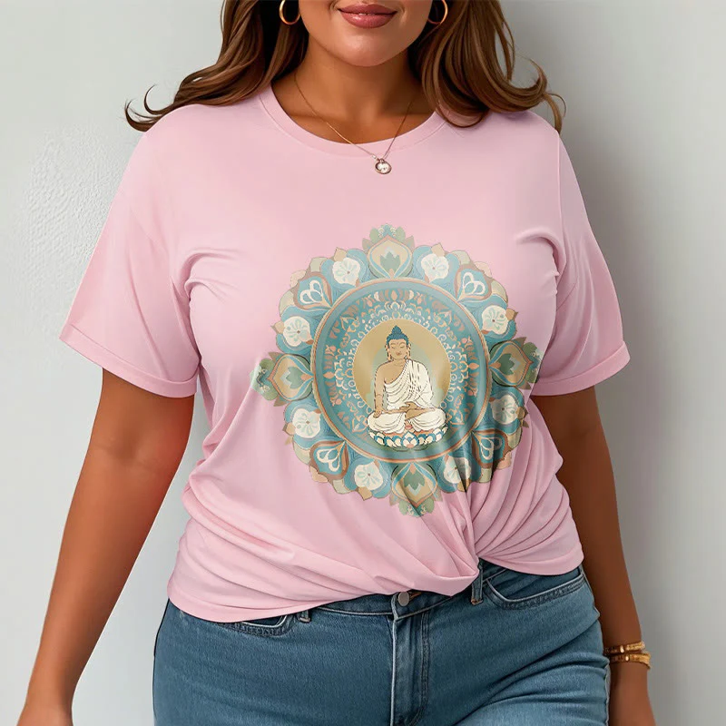 Maglietta Buddha Stones Mandala Flower Buddha Tee - Image 15