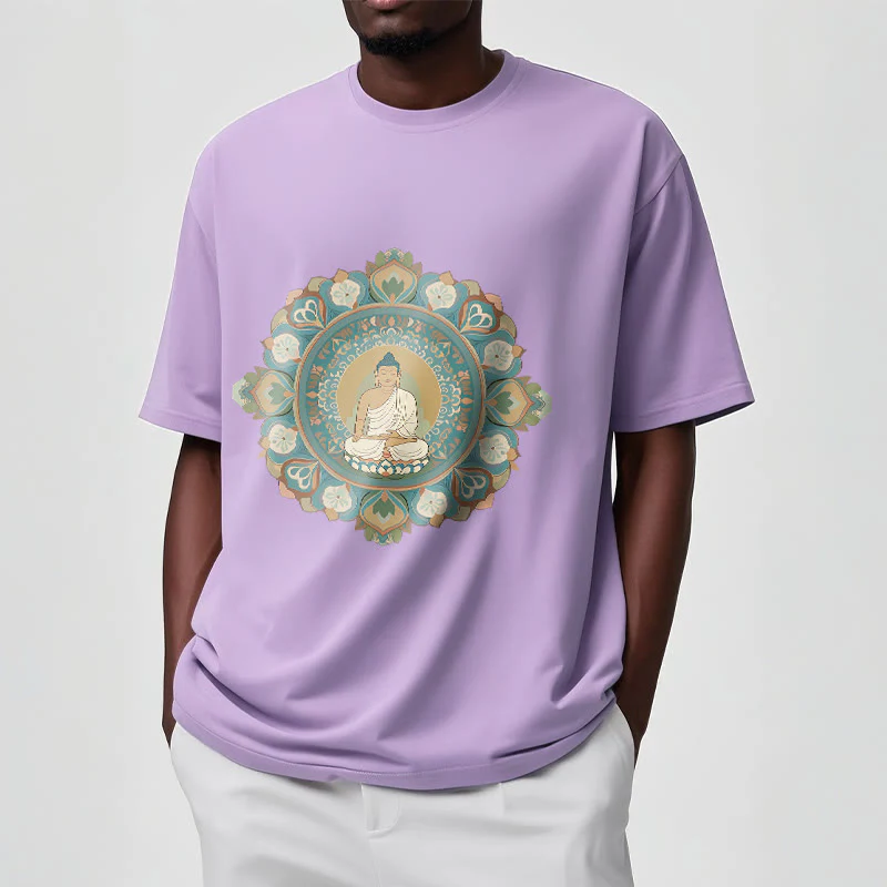 Maglietta Buddha Stones Mandala Flower Buddha Tee - Image 17