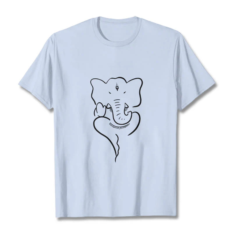 Maglietta con motivo a schizzo Buddha Stones Ganesh Elephant - Image 19