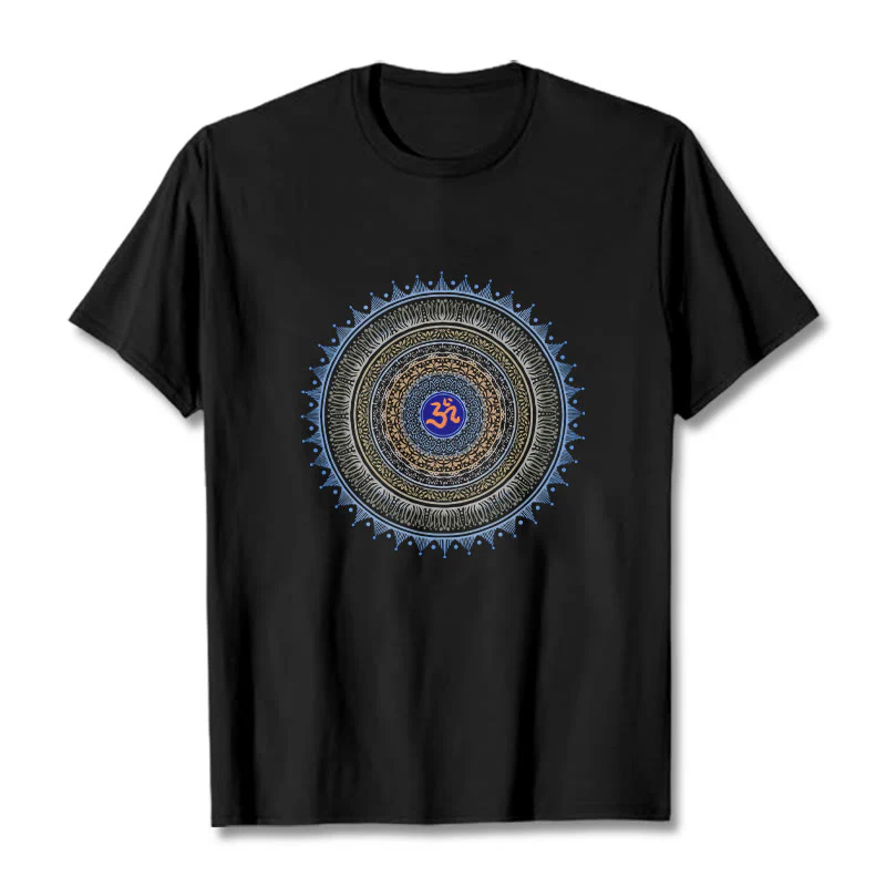 Maglietta con motivo Buddha Stones Mandala Flower OM
