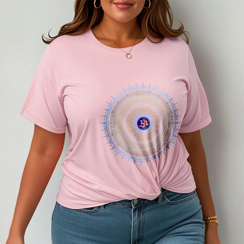 Maglietta con motivo Buddha Stones Mandala Flower OM - Image 14