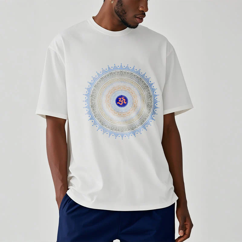 Maglietta con motivo Buddha Stones Mandala Flower OM - Image 9