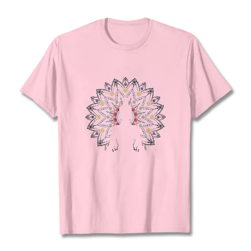 Maglietta con motivo Buddha Stones Mandala Flower Sereno Buddha seduto - Image 15