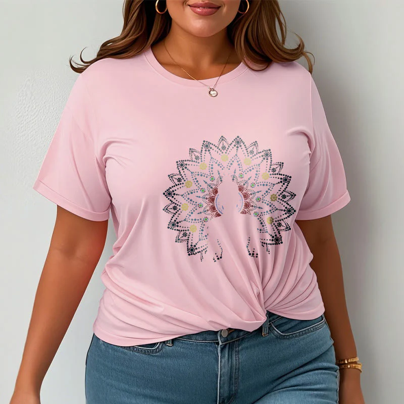 Maglietta con motivo Buddha Stones Mandala Flower Sereno Buddha seduto - Image 16