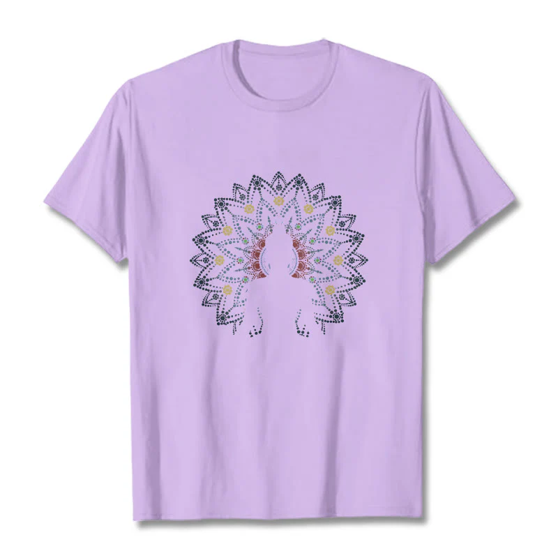 Maglietta con motivo Buddha Stones Mandala Flower Sereno Buddha seduto - Image 17