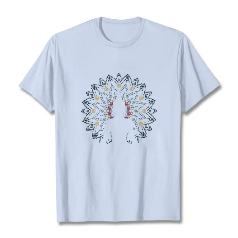 Maglietta con motivo Buddha Stones Mandala Flower Sereno Buddha seduto - Image 19