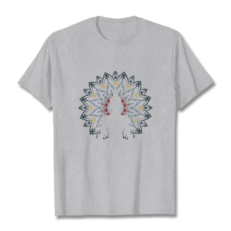 Maglietta con motivo Buddha Stones Mandala Flower Sereno Buddha seduto - Image 20