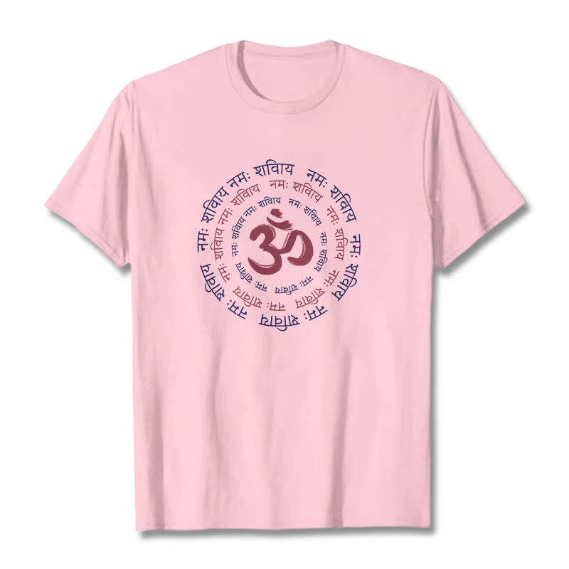 Maglietta in cotone con carattere mantra OM Buddha Stones Sanscrito - Image 20