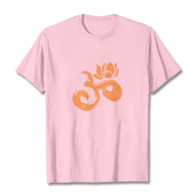 Maglietta in cotone con motivo Buddha Stones OM Lotus Flower - Image 23