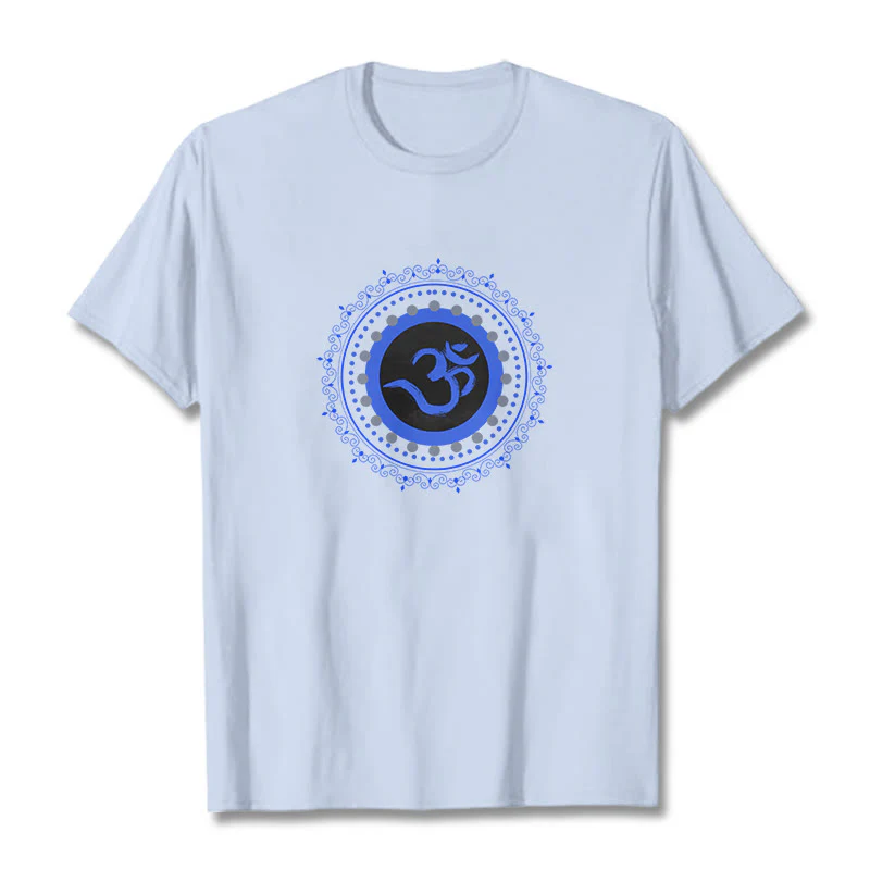 Maglietta in cotone con motivo Buddha Stones Om Mandala - Image 11