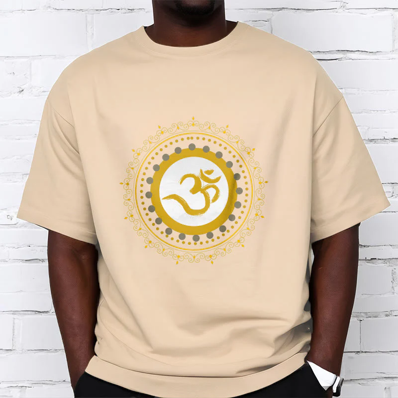 Maglietta in cotone con motivo Buddha Stones Om Mandala - Image 15