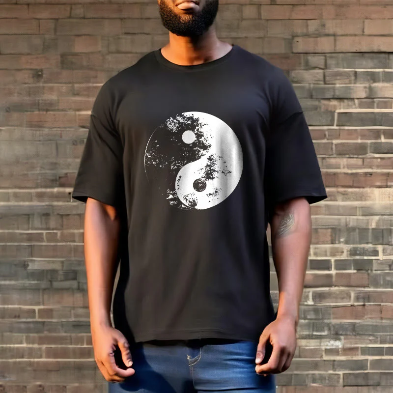 Maglietta in cotone con motivo Buddha Stones Yin Yang Tai Chi - Image 16