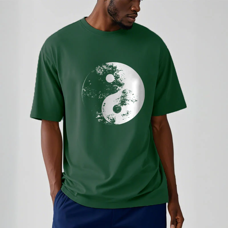 Maglietta in cotone con motivo Buddha Stones Yin Yang Tai Chi - Image 20