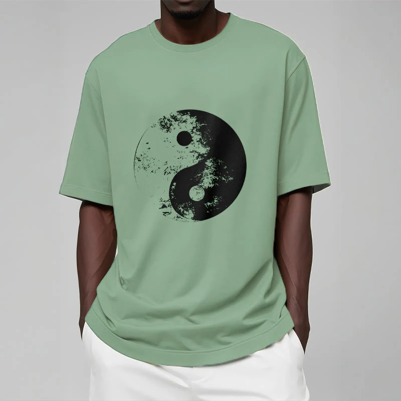 Maglietta in cotone con motivo Buddha Stones Yin Yang Tai Chi - Image 32