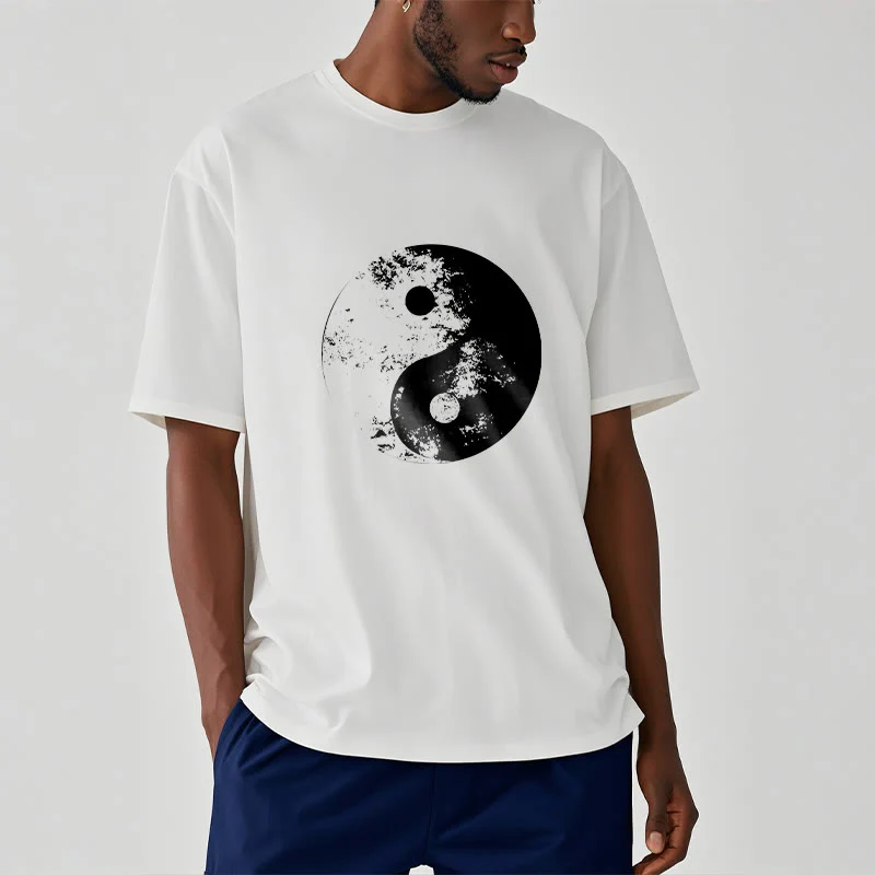 Maglietta in cotone con motivo Buddha Stones Yin Yang Tai Chi - Image 6