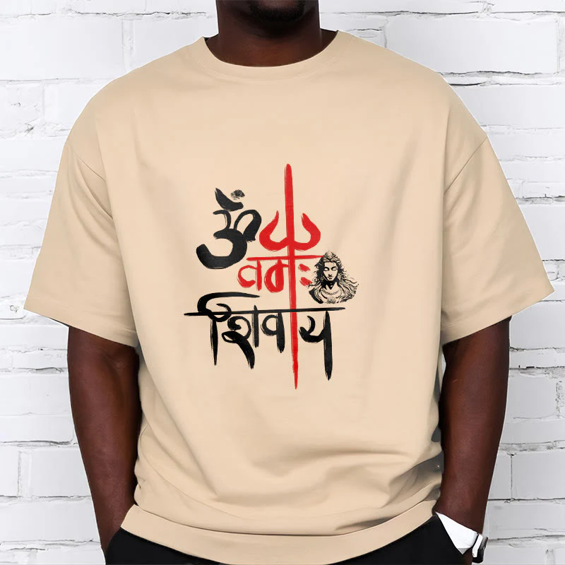 Maglietta in cotone con tridente rosso Buddha Stones OM NAMAH SHIVAYA - Image 16