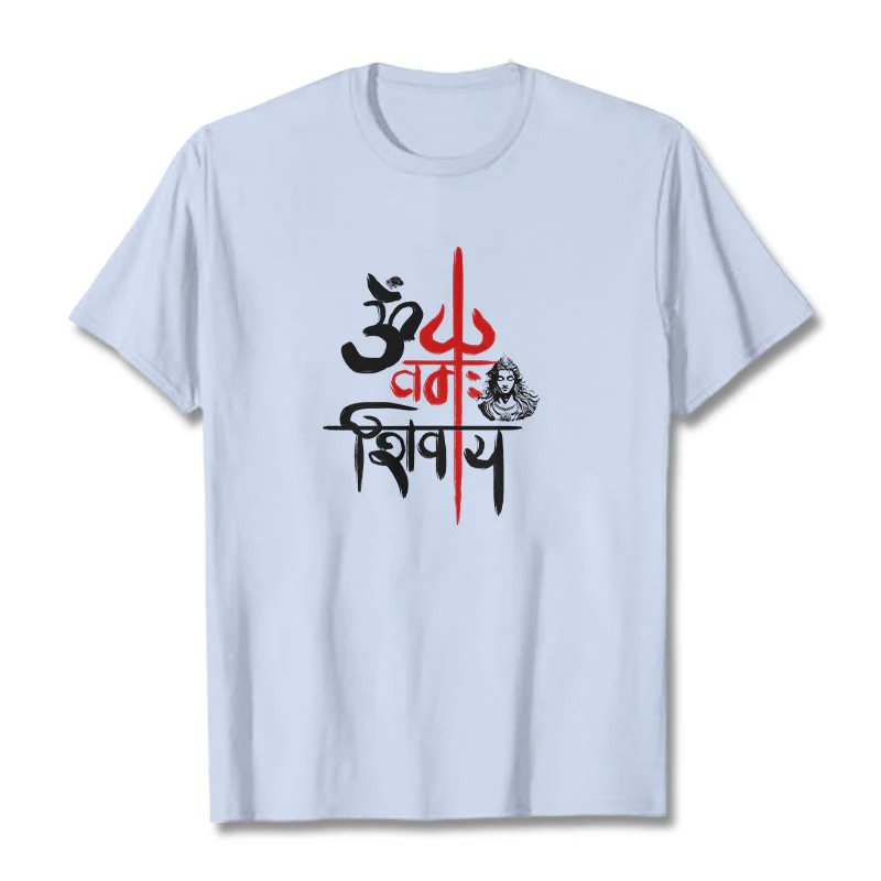 Maglietta in cotone con tridente rosso Buddha Stones OM NAMAH SHIVAYA - Image 17