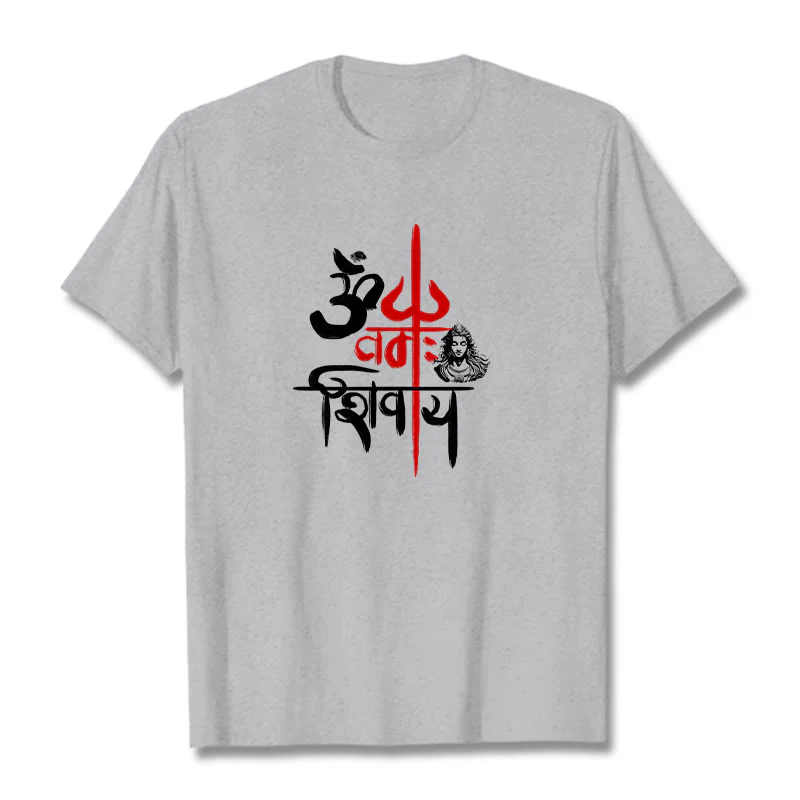 Maglietta in cotone con tridente rosso Buddha Stones OM NAMAH SHIVAYA - Image 20