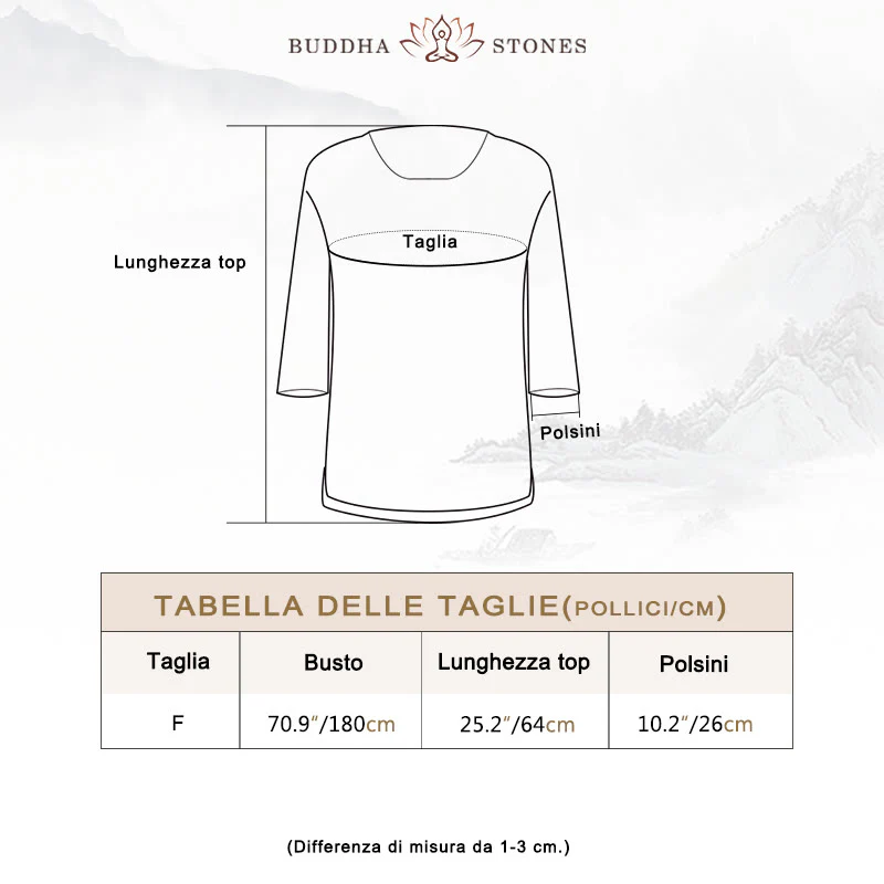 Maglietta larga a maniche tre quarti con motivo Buddha Stones tinta unita - Image 4