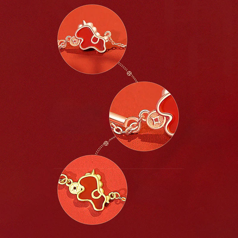 Orecchini asimmetrici con protezione dell'anno del cavallo, in argento sterling 925 con moneta in agata rossa e Buddha Stones - Image 16