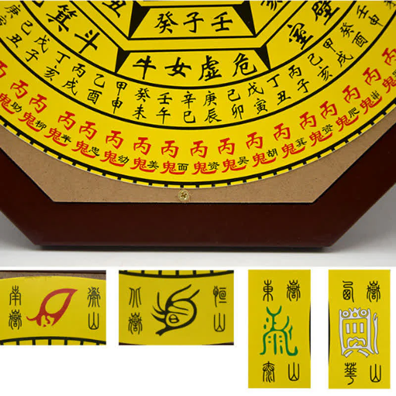 Orologio da parete con mappa energetica Feng Shui Bagua Map Balance - Image 26