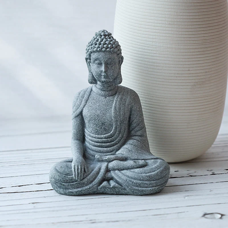 Pacchetto regalo di meditazione tibetana in pietra di Buddha e pace - Image 6