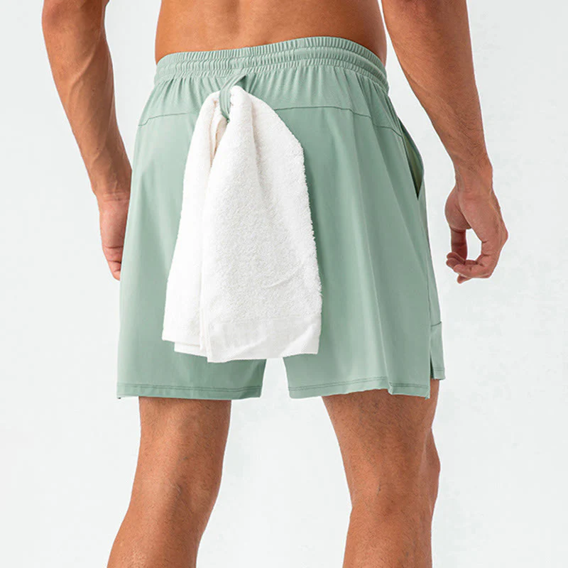 Pantaloncini sportivi casual da uomo Buddha Stones in nylon ad asciugatura rapida con tasche - Image 12