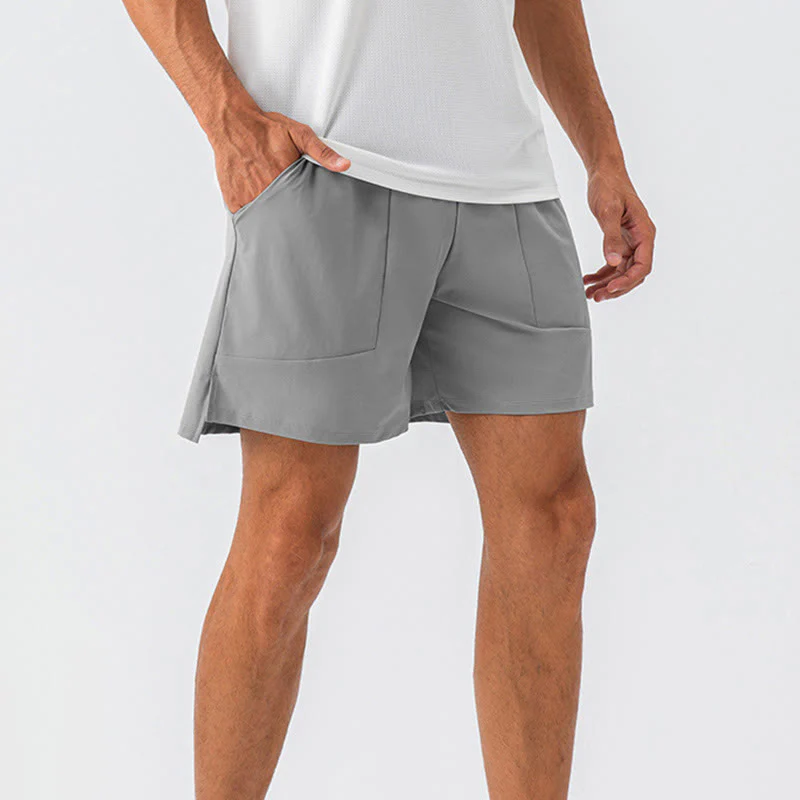 Pantaloncini sportivi casual da uomo Buddha Stones in nylon ad asciugatura rapida con tasche - Image 5