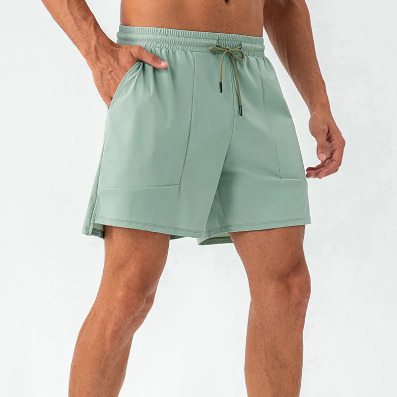 Pantaloncini sportivi casual da uomo Buddha Stones in nylon ad asciugatura rapida con tasche - Image 6