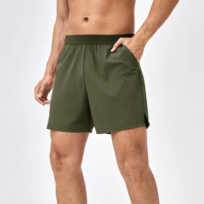 Pantaloncini sportivi casuali larghi in nylon ad asciugatura rapida da uomo Buddha Stones con tasche - Image 15