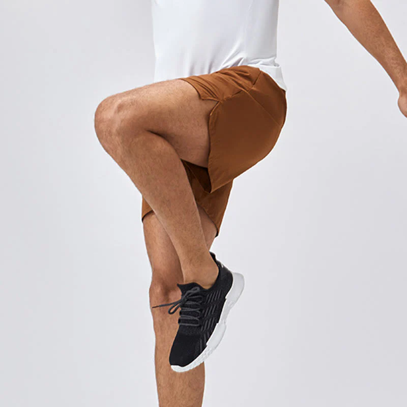 Pantaloncini sportivi casuali larghi in nylon ad asciugatura rapida da uomo Buddha Stones con tasche - Image 5