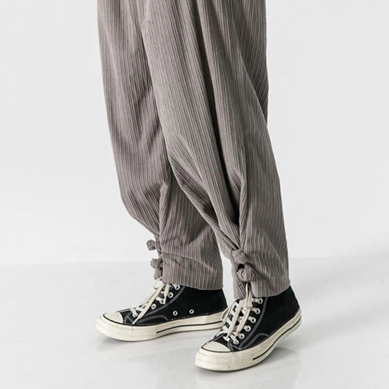 Pantaloni a gamba dritta in cotone con tasche e bottoni, modello Buddha Stones , da uomo, autunno inverno - Image 14