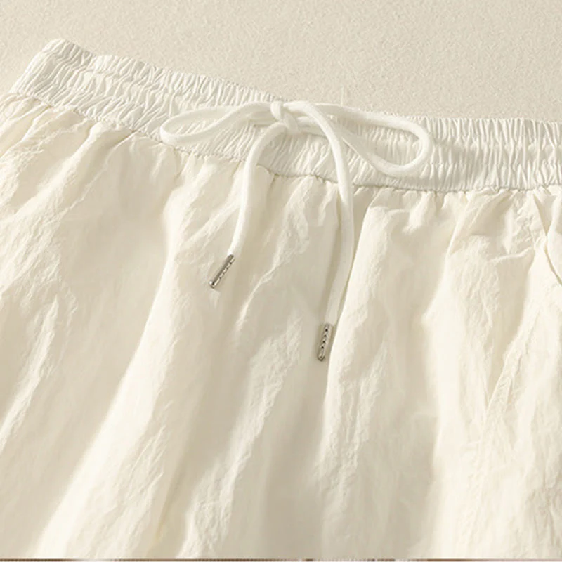 Pantaloni Buddha Stones Summer Vintage con coulisse e polsini con tasche - Image 10